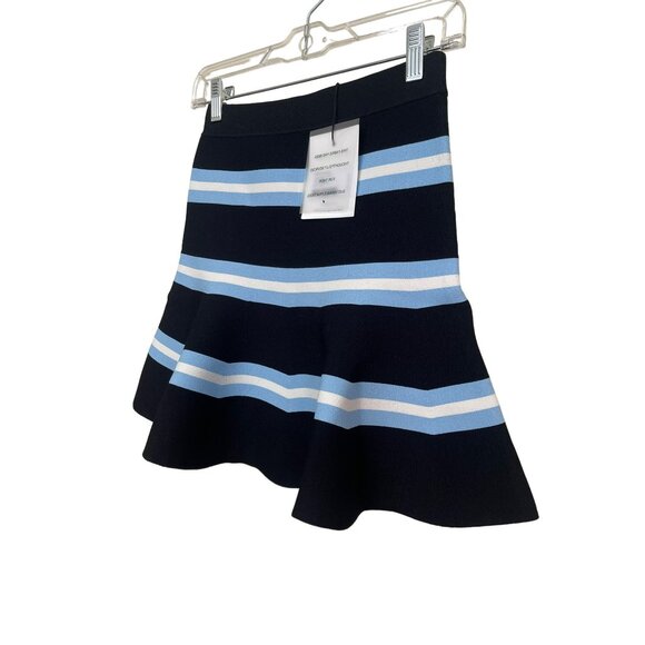 Tanya Taylor Striped Rivka Knit Mini Swing Skirt Size XXS NWT - Picture 3 of 6